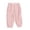 Pink, variant on Toddler Boys & Girls' Crinkle Harem Pants, Elastic Waist & Ankles Loose Fit Casual Summer Play Pants,2-3 Years