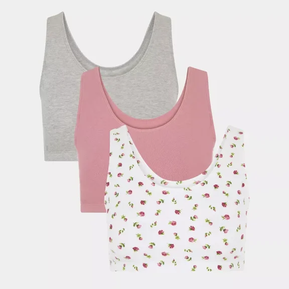 Fruit of the Loom Women's Tank Style Sports Bra 3-Pack