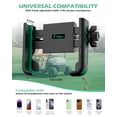 thumbnail image 3 of FLORICH Cart Phone Holder Mount - 3s Phone Clip Install, 1s Lock & Release，Phone Caddy for iPhone Galaxy & More Fits Yamaha Club Car EZGO Icon, 3 of 7