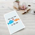 thumbnail image 5 of Tarjeta de boda ZyvSyldrin con diseño de dos peces menos, 5 of 5