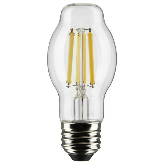 Satco 8 Watt BT15 LED - Clear - Medium Base - 2700K - 800 Lumens - 120 Volt