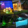 thumbnail image 6 of Solar Color Spot Lights Outdoor, 21 LEDs Color Changing Outdoor Lights, IP67 Waterproof RGB Multicolor Yard Solar Spotlights Auto On/Off for Pathway Garden Pool Patio Tree, 6 of 6