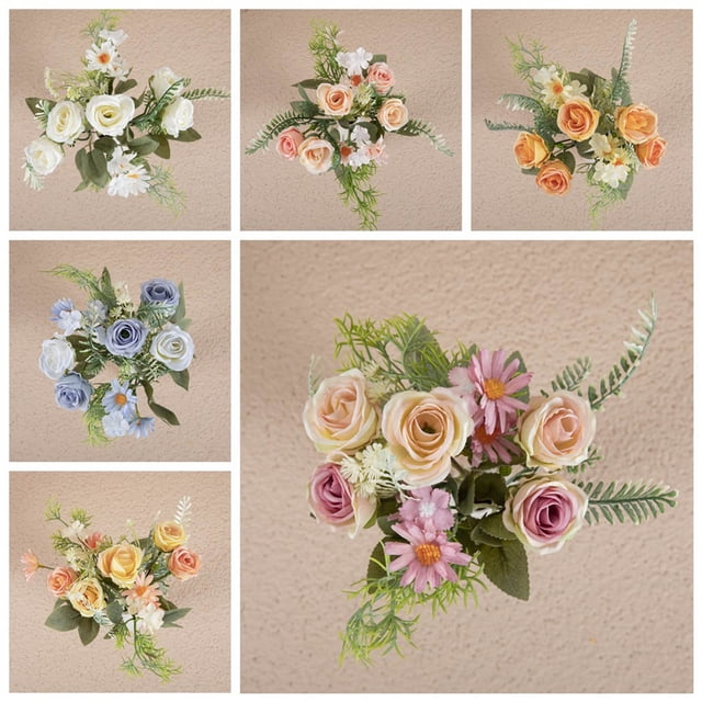 Birdeem Flowers Artificial for Decoration, Flowers for Decoration, Imitation Flower Home Decoration Wedding Handheld Flower Wall Artificial Flower, Artificial Flowers for Decoration