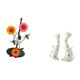 thumbnail image 5 of Soporte de papel higiénico,Soporte para toallas de papel de encimera,Figura de gato,Esculturas de gatos de pareja,figura decorativa de gato,Esculturas de parejas de gatos graciosos,estatuas de, 5 of 8