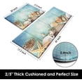 thumbnail image 5 of Anti-Fatigue Kitchen Rug Set of 2 Summer Star Sea Beach Green Cushioned Kitchen Floor Mat, Standing Mat Waterproof Non-Slip Kitchen Mats and Rugs PVC Ergonomic Comfort Foam Rug for Kitchen, 5 of 6