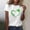 #White, variant on Women's St Patrick's Day T-Shirt Short Sleeve Casual Summer Tops Cute Tees for Saint Patricks Day Crewneck Lucky Irish Shamrock Graphic Tees Tops Green Clover Irish Gift Top St Paddy's Day Tops