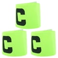 thumbnail image 1 of OULII 3Pcs Captain Sleeve Band LongTerm Wear Yellow for Football Teams, 1 of 6