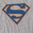 thumbnail image 2 of Superman T-Shirt Blue & Orange Shield Unisex Graphic Tee For Men & Women Athletic Heather&nbsp;, 2 of 7