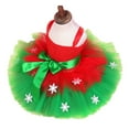 thumbnail image 3 of Girls' Christmas Dress Red Elf Ballet Skirt Role-Playing Dress Ribbon, 3 of 6