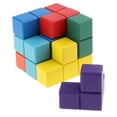 thumbnail image 3 of Cubo madera,Rompecabezas 3D cuadrado,Juguete educativo,Bloques apilables,Juguete de aprendizaje preescolar CUTICAT Cubo Soma de madera, 3 of 8