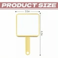 thumbnail image 4 of RAGUPEL Hand Mirrors with Handle,Square Vanity Mirror 6.3"*3.5"*0.4" Handheld Mirror with Handle,Hidden Comb Handle Hand Held Mirror,Style1, 4 of 7
