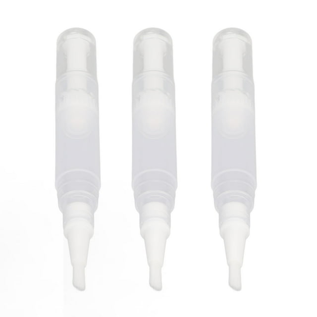 Stylo Torsadé Transparent, 3 Pack Stylo à Huile Cuticule Vide Transparent Vernis à Ongles Solution Innovante