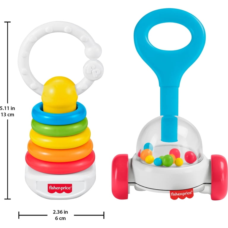 Fisher-Price Newborn Classic 2-Pack Rattle & Activity Toys photo 6