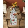 thumbnail image 5 of Ldtrchee Gray Christmas Balls Table Runner 36 Inches, Red Green Xmas Botanical Snowflake Bed Runner Dresser Scarves Tabletop for Indoor Outdoor Parties/Ceremony/Banquet, 13"x 36", 5 of 8