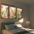 thumbnail image 4 of []2D/flat, 3pcs, canvas painting-frameless, Bohemian Flowers, Wall art, poster and printing materials, Wall Art for Home, Bar, Cafa, Bathroom, fathers day gift, Fahter's Day, Independence Day, Gradu, 4 of 4