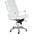 thumbnail image 1 of Silla Oficina Ejecutiva Piel blanca Italiana Grupo Microtec Replica Estilo Eames Aluminium Soft Pad Director ergonómica Minimalista Moderna softpad acojinada Negra Conferencia Sala de Juntas Grupo Microtec Eames Soft Pad, 1 of 4