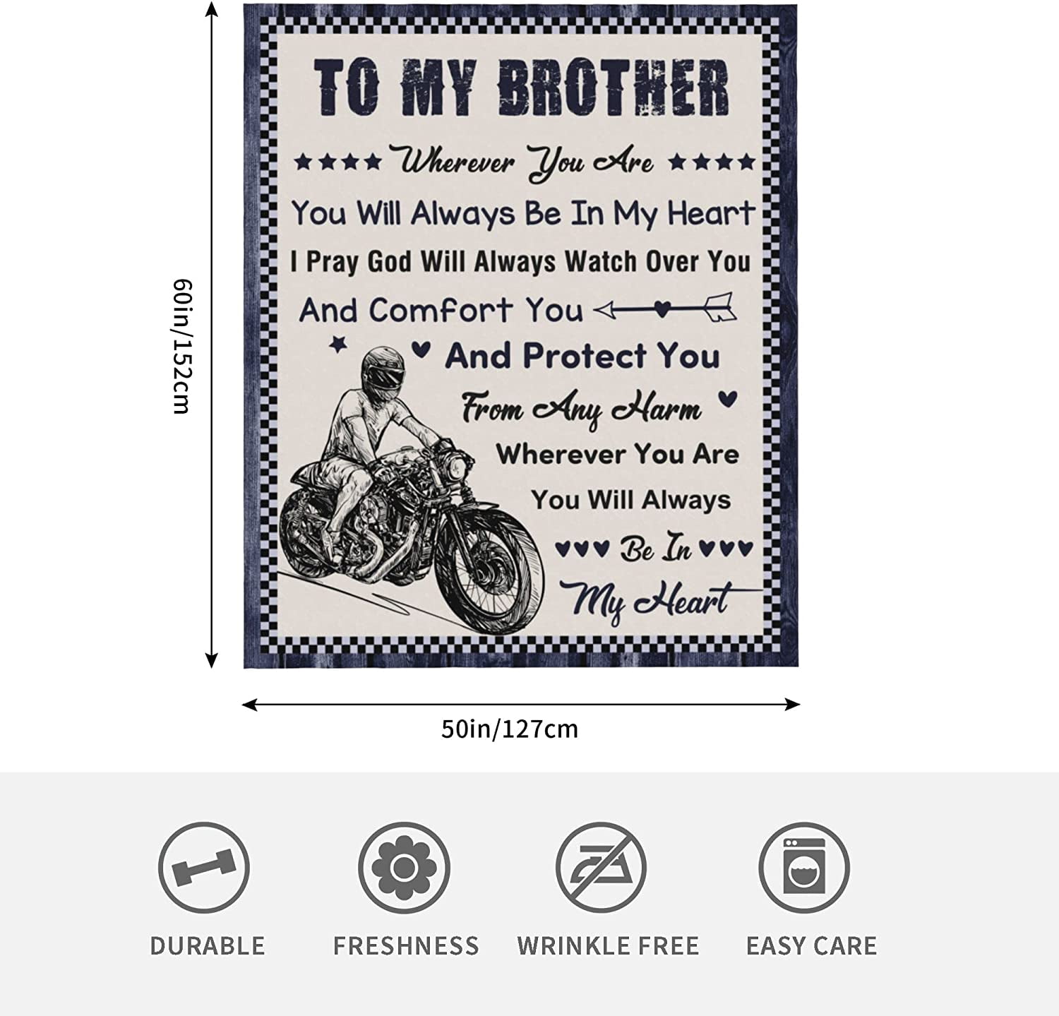 Big Brother Gift Blanket, Brother Gifts from Sister, Birthday Gifts for Brother to My Brother Gifts, Throw Blankets Gifts for Brother Graduation Birthday Christmas 50x60 Inches