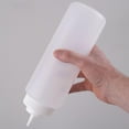 thumbnail image 6 of TrueCraftware- Set of 12 Squeeze Condiment Wide Mouth Dispensing Bottles 32 oz Clear- Plastic Squeeze Bottle For Sauces Spreads Ketchup Mustard Mayo, 6 of 7