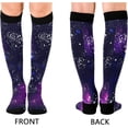 thumbnail image 2 of GZHJMY Galaxy Compression Socks, Women Men Long Stocking (20-30mmHg), Travel Knee High Stockings for Athletic Sports,Running,Cycling,Nursing, 2 of 7