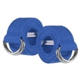 thumbnail image 1 of Uxcell Web Football Belt, Men Canvas Belt Web Flag Football D Ring, Adjustable Soccer Replacement Strap 51 Inch & 2 Pcs & Canvas & Blue, 1 of 7
