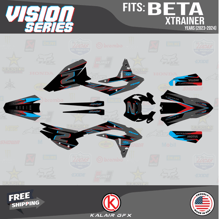 Kalair GFX Graphics Kit for Beta XTRAINER 250 and XTRAINER 300 (All Years) Vizion Series