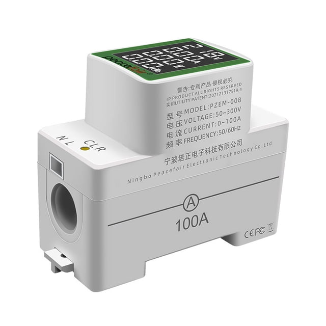 Testeur de Tension de Table à Rail de Guidage Multifonction à Affichage Numérique AC50-300V/100A, Ammètre, Écran LCD, Voltmètre avec Rétroéclairage