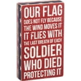 thumbnail image 1 of Primitives By Kathy 27303 Patriotic Box Sign 6 X 10-Inches Our Flag, 1 of 3
