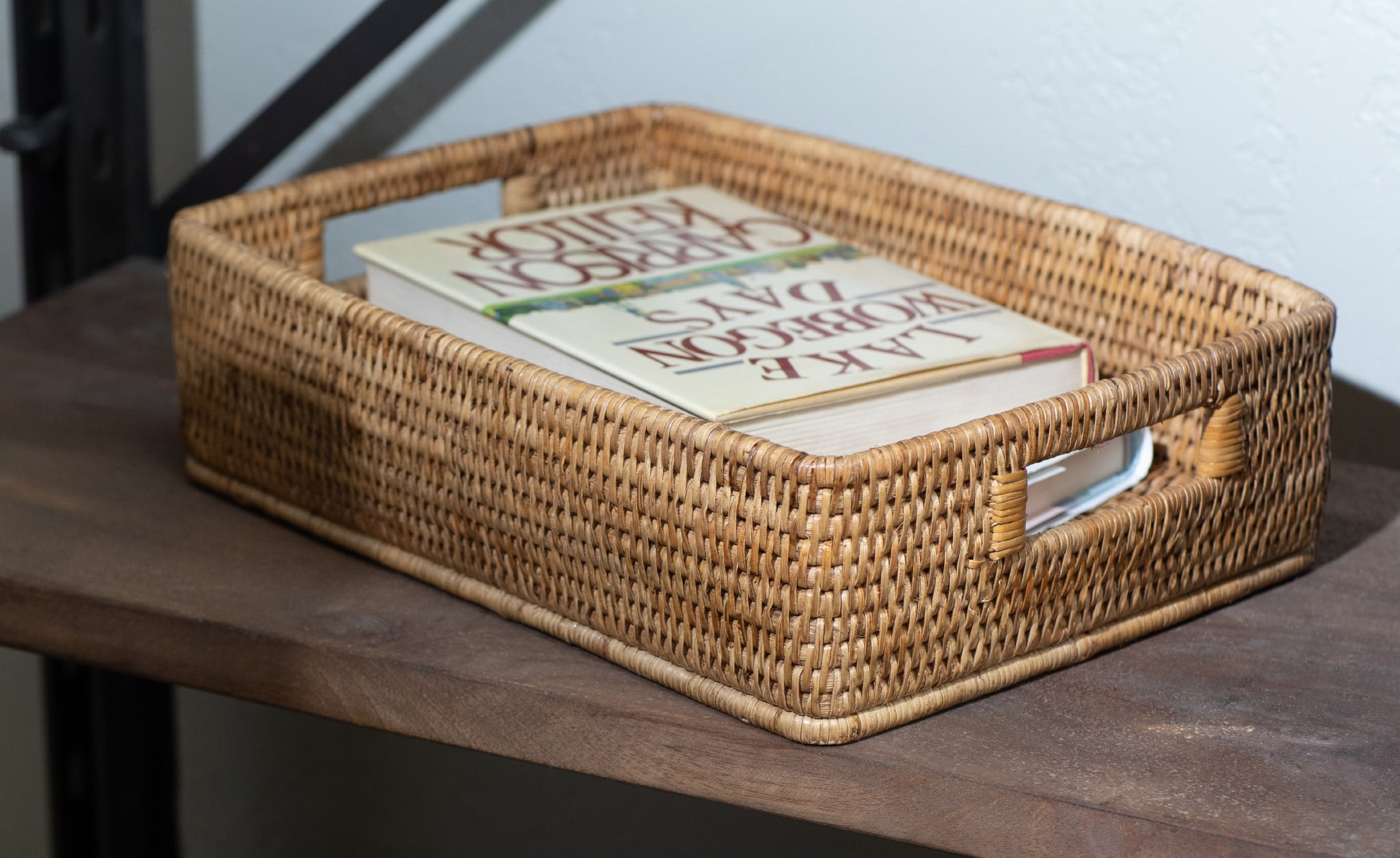 Artifacts Rattan™ Rectangular Storage Basket with Rounded Corners