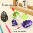 thumbnail image 3 of BAZIC Products Manual Pencil Sharpeners & Eraser, 144 Pack, Colorful 2 Sharpening Holes Sharpener with Eraser, Dual Hole, 3 of 7