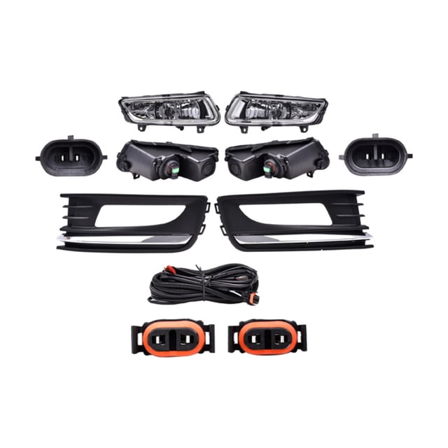 Set Faros Niebla Vento 2016 A 2018 Volkswagen Con Rejilla Filo Crom Generica