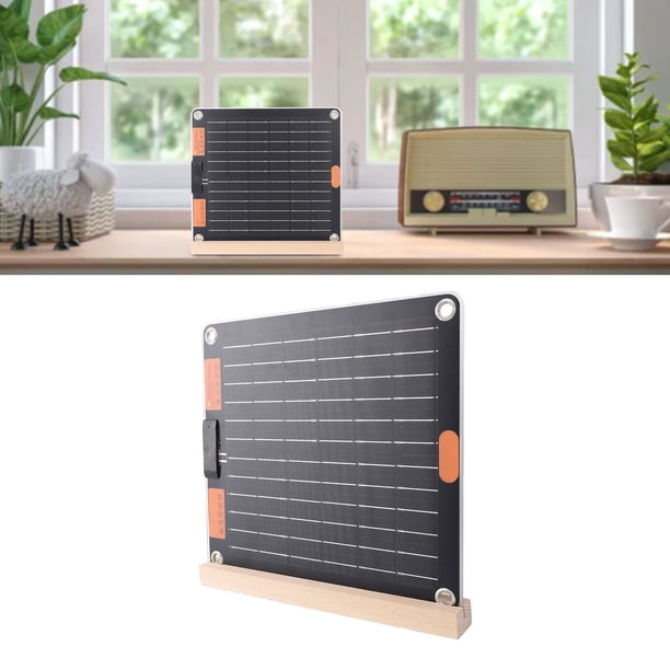 Cargador de Teléfonos Celulares de Panel Solar, Salida ESTABLE DE DOBLE CARA PANEL EDUCATIVO Solar de Artesanía Exquisita para Tableta
