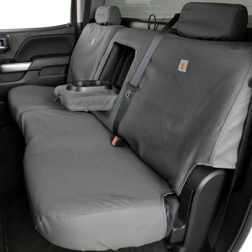 Carhartt SeatSaver Front Row Custom Fit Seat Cover for Select Ford F-150 Models Gravel Duck Weave 