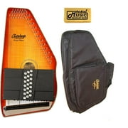 Oscar Schmidt Honey Sunburst 21 Chord Autoharp, Gig Bag, Flame Maple, OS11021FHS, OS11021FHS-AC445