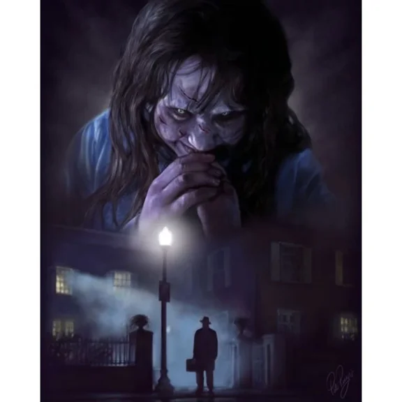 Full Round Drills Horror Characters Diamond Painting Kit DIY Cross Stitch Rhinestone Mosaic Home Decoration Gift