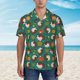 thumbnail image 2 of Balery Cartoon Turkey Camisas hawaianas de manga corta para hombre, camisas playeras de corte holgado, camisas de vacaciones con botones,XX-Large, 2 of 7