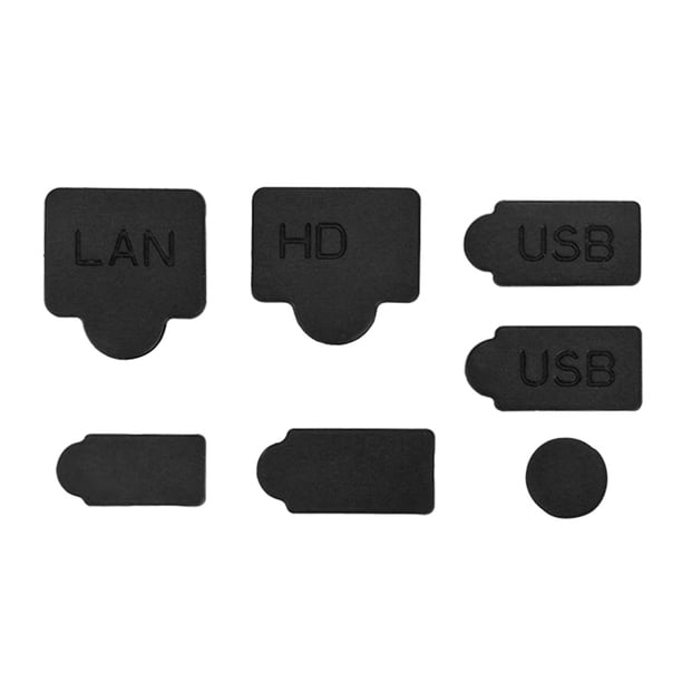 Juego de 7 Tapones Antipolvo Ndcxsfigh Silicona Con Interfaz USB para PS5