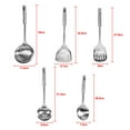 thumbnail image 4 of TOPINCN Stainless Steel Kitchen Utensils, Kitchen Tool Set, 5Pcs Multi-functional Kitchen Utensil Set Stainless Steel Spoons Shovel Spatula Cooking Tools, 4 of 9