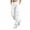 White, variant on Maplenight Womens Cargo Pants Elastic Waist Button Hiking Pants Casual Travel Work Trousers with Multi Pockets