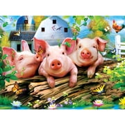 MasterPieces 300 Piece EZ Grip Jigsaw Puzzle - Three Lil Pigs - 18x24