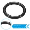 thumbnail image 3 of Uxcell 1 Inch Dream Catcher Rings, 30 Pcs Plastic Macrame Wreath Floral Round Ring Hoop, Black, 3 of 6