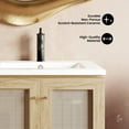 thumbnail image 4 of Classe 24" Freestanding Bathroom Vanity in Natural Oak with Sink Top, 4 of 12