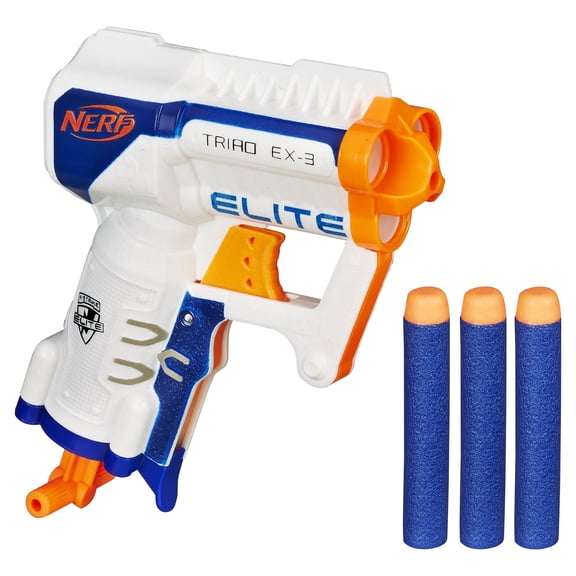 Nerf N-Strike Elite Triad EX-3 Blaster with 3 Nerf Elite Darts