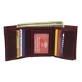 thumbnail image 4 of CAZORO Real Cowhide Leather Wallets for Men RFID Blocking Extra Capacity Classic Trifold Wallet with ID & Card Slots Burgundy, 4 of 8