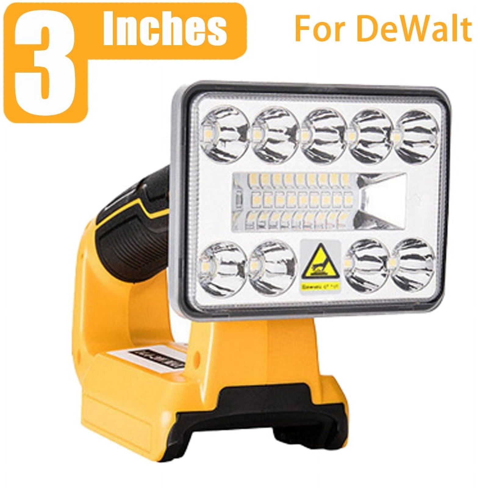 3 Inch Car Work Lamp Li-ion Battery Adapter USB Charger Work Light For Makita For DeWalt For Bosch For Milwaukee Craftsman black decker Lithium Battery
