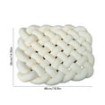 thumbnail image 3 of Woven Throw Pillow Boho Knot Pillow for Couch and Bed, Decorative Sofa Cushion Accent Pillow for Living Room and Bedroom Decor(White), 3 of 6
