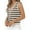 Apricot/Black, variant on Women'S Knit Striped Vest Sleeveless Button Down Cardigan Short Cropped Sweater Waistcoat Pink M