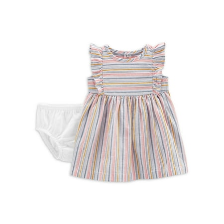 Child of Mine by Carter's Baby Girl Stripe Sleeveless Dress, 0/3 Months - 24 Months