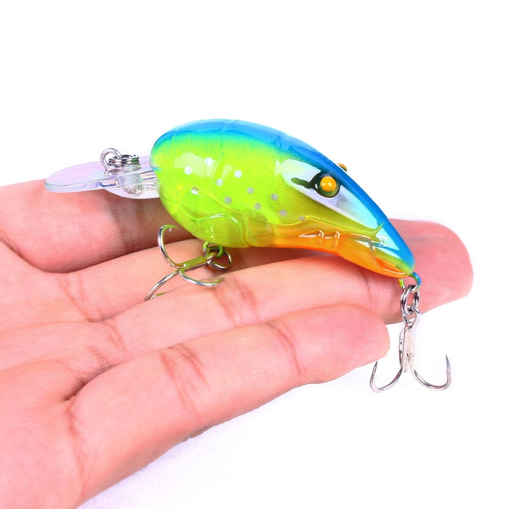 HENGJIA Fishing Lures, 5PCS 2.6IN Minnow Crankbaits for Bass Fishing Bass Lure, Fishing Lure for Bass Trout Freshwater and Saltwater