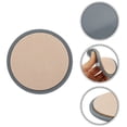 thumbnail image 3 of Unique Bargains 1 Set Water-absorbing Drink Coaster Apricot Gray Silicone Felt Cloth, 3 of 5