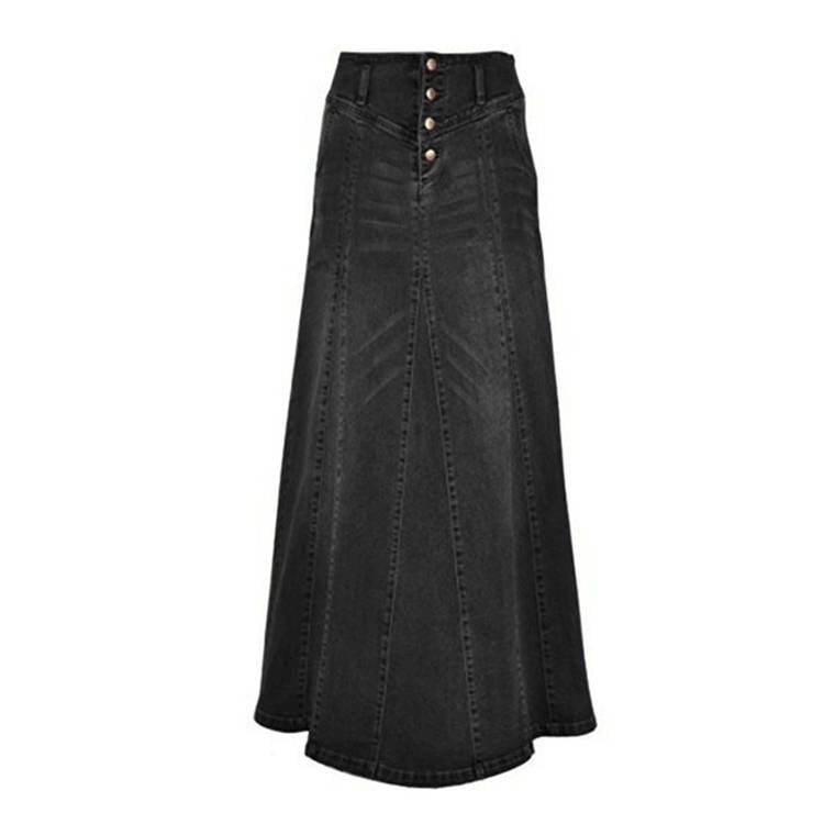 black jean skirt walmart